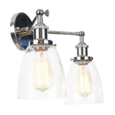 DecorBites™ 2 Head LED Wall Lamps Iron Glass Bedroom Stair Light Fixtures