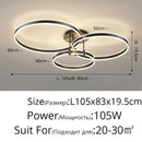 DecorBites™ LED Acrylic Chandeliers Up/Down Lights Lusters for Living Room Bedroom Home Decor