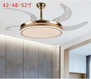 DecorBites™ LED Fan Lamp: Modern Invisible Ceiling Chandelier for Living Room, Bedroom & Dining Room