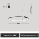DecorBites™ Circular All-Copper Italian Style LED Pendant Lamp for Living Room and Bedroom