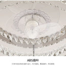 DecorBites™ Crystal LED Ceiling Fan with Remote Control Flush Mount Profile