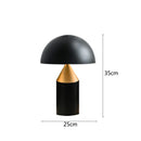 DecorBites™ Gold Iron Mushroom Table Lamp for Home Decor, Living Room, Bedroom - G9 Interface