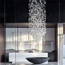 DecorBites™ Crystal LED Chandelier: Luxury Staircase & Hallway Lighting Fixture