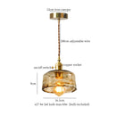DecorBites™ Glass LED Hanging Lamp | Minimalist Copper Pendant Light