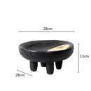 DecorBites™ Imitation Wood Grain Corner Tray Fruit Bowl Desktop Storage Jewelry Plate Tray