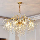 DecorBites™ Gold Crystal Ceiling Chandelier for Bedroom Dining Living Room