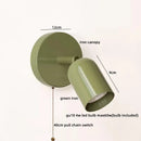 DecorBites™ LED Wall Sconce Pull Chain Switch Cream Style Stair Light Fixture