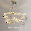 DecorBites™ Crystal LED Pendant Lights Chrome Steel Modern Luxury Fixtures