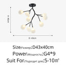 DecorBites™ LED Firefly Chandelier: Modern Nordic Ceiling Lights for Luxury Home Decor