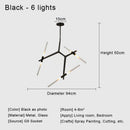DecorBites™ Glass LED Chandelier Ceiling Light for Modern Nordic Design Home Decor