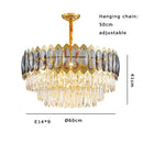 DecorBites™ Crystal Ceiling Chandelier for Modern Living Room Decor