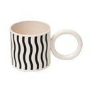 DecorBites™ Korean Style Fatty Mug Splash Ink Plastic Cup Couple Coffee Tea Drinkware
