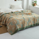 DecorBites™ Cotton Gauze Towel Throw Blanket - Soft and Cozy Bedspread for All Seasons