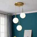 DecorBites™ Glass Ball LED Chandelier for Dining Room, Hotel, and Stairs