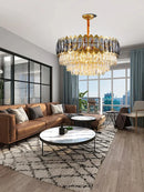 DecorBites™ Crystal Ceiling Chandelier for Modern Living Room Decor