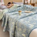 DecorBites™ Cotton Towel Blanket, Rural Printed Thin Quilt - Luxury Breathable Bedspread