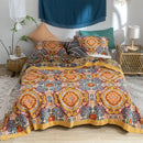 DecorBites™ Cotton Summer Throw Blanket – Breathable & Soft Nordic Quilt
