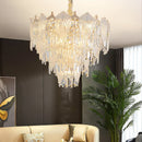 DecorBites™ French Crystal Chandelier Cream Wind Lighting Elegant Luxury Lights