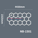 DecorBites™ Hexagon LED Ceiling Light for Barbershop and Garage Hair Salon