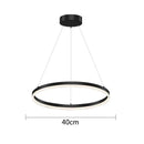 DecorBites™ Gold Ring Pendant Lights Circle Acrylic LED Ceiling Lamp