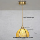 DecorBites™ Copper Walnut LED Pendant Lamp Crystal Glass Hanging Light