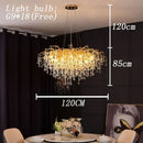 Decorbites copper branch water crystal chandelier for living room