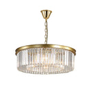 DecorBites™ Gold Black Metal LED Pendant Lights with Crystal Suspension and Chain Hangings