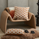 DecorBites™ Jacquard Crochet Pillow Covers in Yellow-brown for Elegant Home Decor
