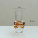 DecorBites™ Clear Glass Vase Bubble Floral Arrangement Room Decoration