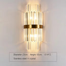 DecorBites™ Gold Crystal Wall Lights: Modern LED Sconce for Bedroom, Living Room & Bathroom
