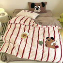DecorBites™ Cozy Autumn Winter King Size Duvet Set with Velvet Blanket Cover