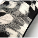 DecorBites™ Abstract Monochrome Jacquard Lumbar Pillow Cover for Chic Studio & Home Decor