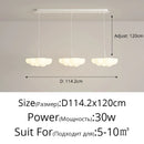DecorBites™ Cloud White Floating Pendant Chandelier for Dining Room, Kitchen Island, Indoor Lighting