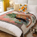 DecorBites™ Double-sided Ethnic Tapestry Sofa Blanket