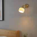 DecorBites™ Copper LED Wall Lights Ceramic Pull Chain Switch Modern Stair Light Fixtures