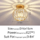 DecorBites™ Crystal Glass LED Chandelier for Modern Living, Study, and Aisle Lighting