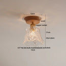 DecorBites™ Glass Wood LED Ceiling Lamp for Home Lighting and Decoration
