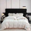 DecorBites™ Embroidered Flowers Butterfly Bedding Set - 4Pcs