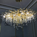 DecorBites™ Crystal Branch Chandelier for Living Bedroom Decoration LED Pendant Light