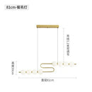 DecorBites™ Gold Acrylic LED Ceiling Chandelier for Living Room Bedroom Pendant Lighting