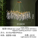 DecorBites™ Golden Crystal Tree Ceiling Chandelier, Luxury Aluminum Art Fixture