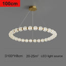 DecorBites™ Glass Ball LED Ceiling Chandelier: Modern Living Room Bedroom Pendant Light