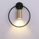 DecorBites™ Adjustable LED Brass Gold Ring Wall Sconce Light for Home Hotel Bar