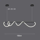 DecorBites™ LED Long Hose Chandelier for Dining Room Kitchen Bar Pendant Lamp