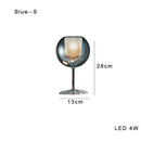 DecorBites™ Glass Gold Table Lamp: Luxury Designer Desk Light for Elegant Living Spaces