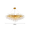 DecorBites™ Crystal Branch Chandelier LED Ceiling Light for Living Bedroom Décor