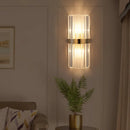 DecorBites™ Crystal Gold LED Wall Lamp for Modern Nordic Living, Bedroom, and Bedside Lighting