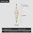 DecorBites™ Crystal Hollow Chandelier LED Light for Modern Luxury Living Room Loft