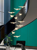 DecorBites™ Dolphin Pendant Chandelier: Luxe Staircase & Lobby Décor for Hotel, Mall & Home