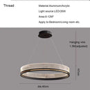 DecorBites™ Black/Gold LED Pendant Lights | Modern Design for Home Lighting Decoration